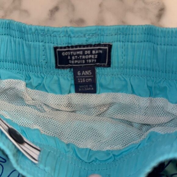 VILEBREQUIN BLUE TURTLE SWIM TRUNKS 6 - Picture 6 of 8
